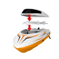 H105 long range RC boat model with brush motor toy 180 degree flip high speedboat with 150m remote control (LED Screen)